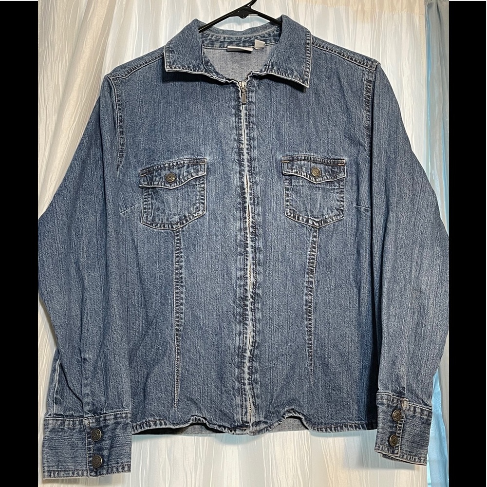 Denim Jean jacket with zipper
